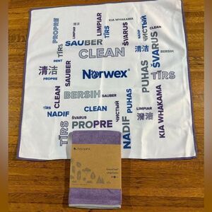 Norwex Basic Package EnviroCloth and Window Cloth Set of 2 NWT